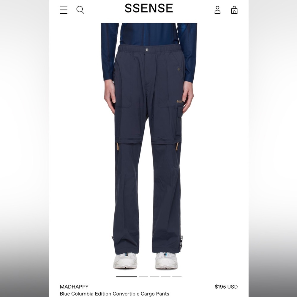 Madhappy columbia convertible cargo pants